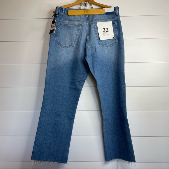NWT RE/DONE 70s Crop Boot Jeans with Raw Hem - Picture 3 of 8